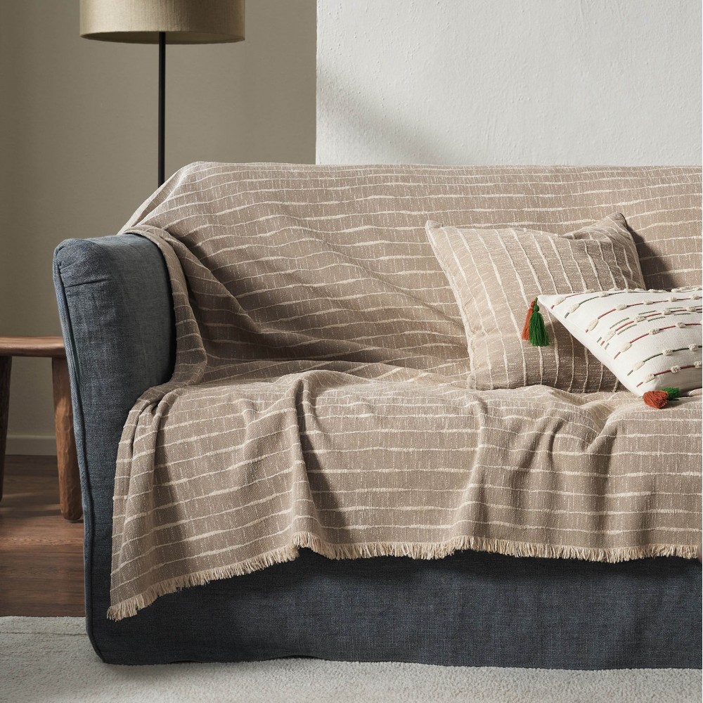 Ριχτάρι Τετραθέσιου 180x350cm GOFIS HOME  Vespera  Beige 148/06