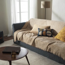 Ριχτάρι Τριθέσιου 180x310cm GOFIS HOME  Meadow  Leaf Gold 160/04 Ριχτάρι Τριθέσιου 180x310cm GOFIS HOME  Meadow  Leaf Gold 160/04