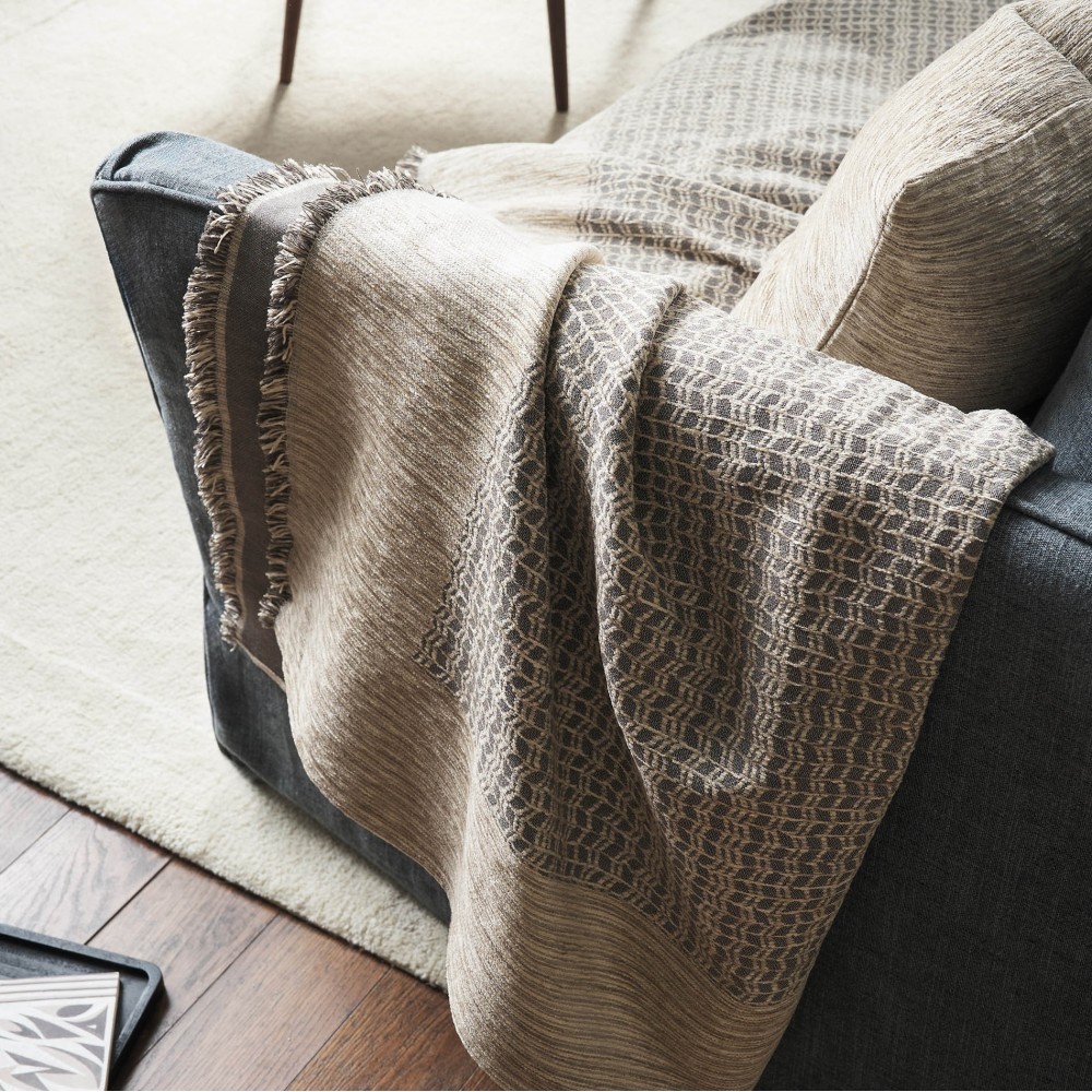 Ριχτάρι Τετραθέσιου 180x350cm GOFIS HOME  Meadow  Ink Grey 160/14