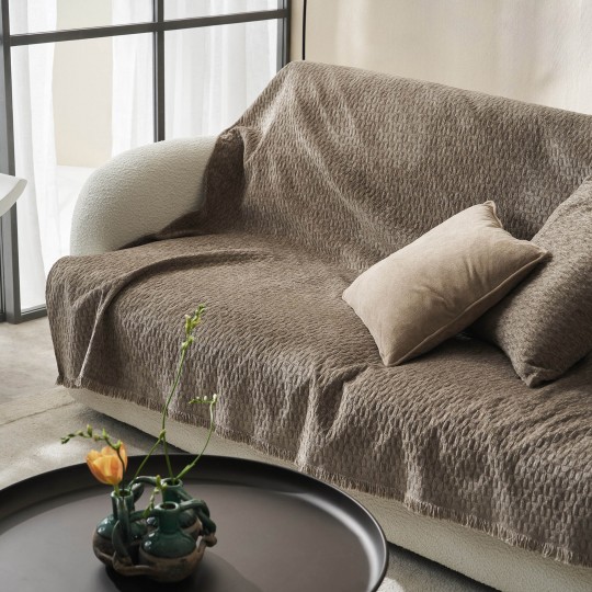 Ριχτάρι Διθέσιου 180x250cm GOFIS HOME  Ondine Brown 184/13