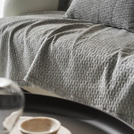 Ριχτάρι Διθέσιου 180x250cm GOFIS HOME  Ondine Silver Grey 184/15