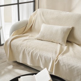Ριχτάρι Τετραθέσιου 180x350cm GOFIS HOME  Ondine Ecru 184/05