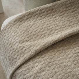 Ριχτάρι Τετραθέσιου 180x350cm GOFIS HOME  Ondine Beige 184/06 Ριχτάρι Τετραθέσιου 180x350cm GOFIS HOME  Ondine Beige 184/06