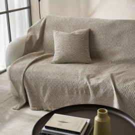 Ριχτάρι Τετραθέσιου 180x350cm GOFIS HOME  Ondine Beige 184/06 Ριχτάρι Τετραθέσιου 180x350cm GOFIS HOME  Ondine Beige 184/06