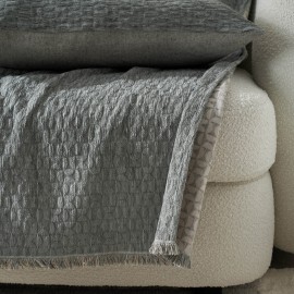 Ριχτάρι Τετραθέσιου 180x350cm GOFIS HOME  Ondine Weed Grey 184/07 Ριχτάρι Τετραθέσιου 180x350cm GOFIS HOME  Ondine Weed Grey 184/07