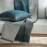 Ριχτάρι Τριθέσιου 180x310cm GOFIS HOME  Zebra Viridian Blue 302