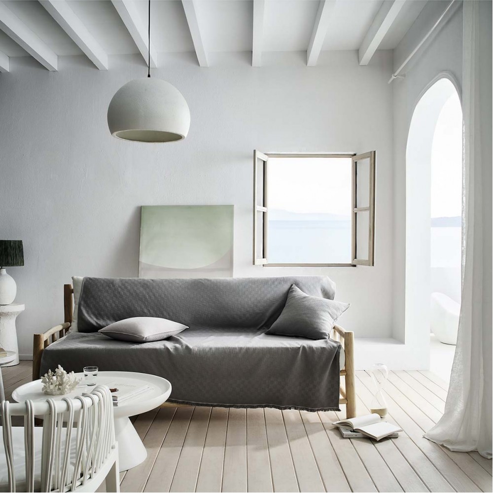 Ριχτάρι Πολυθρόνας 180x180cm GOFIS HOME  Ilania Rock Grey 318