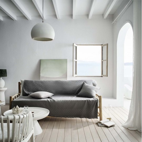 Ριχτάρι Πολυθρόνας 180x180cm GOFIS HOME  Ilania Rock Grey 318