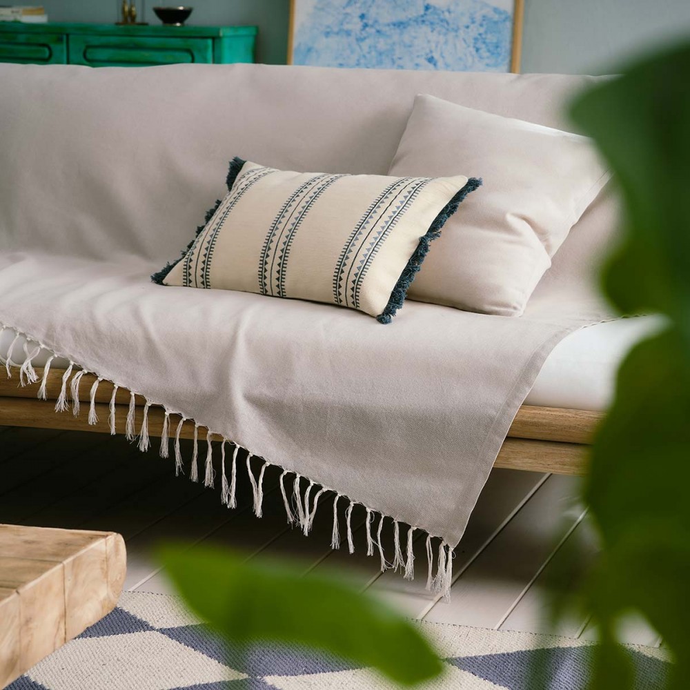 Ριχτάρι Διθέσιου 180x250cm GOFIS HOME  Eartha Sail Cloth Beige 372/06