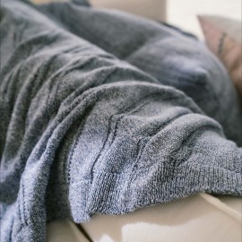 Διακοσμητικό Ριχτάρι 135x170cm GOFIS HOME  Cerelia Marine Blue 380/01