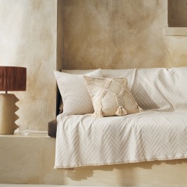 Ριχτάρι Τετραθέσιου 180x350cm GOFIS HOME  Ori Natural Beige 401/06