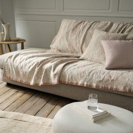 Ριχτάρι Τριθέσιου 180x310cm GOFIS HOME  Livia Beige/Salmon 408/05