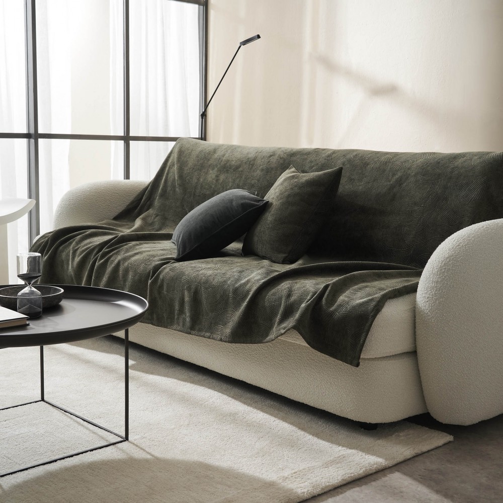 Ριχτάρι Πολυθρόνας 180x180cm GOFIS HOME  Nimbus Weed Green 447/57