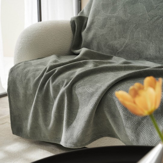 Ριχτάρι Τριθέσιου 180x310cm GOFIS HOME  Nimbus Shadow Green 447/44