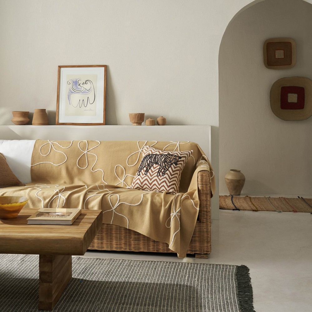 Ριχτάρι διακόσμησης 140x180cm GOFIS HOME Elowen Warm Beige 505