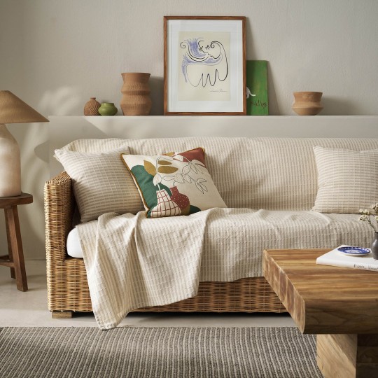Ριχτάρι Διθέσιου 180x250cm GOFIS HOME Elysia Hemp Beige 531/06
