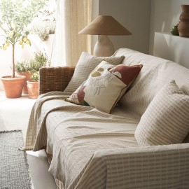 Ριχτάρι Τριθέσιου 180x310cm GOFIS HOME Elysia Hemp Beige 531/06