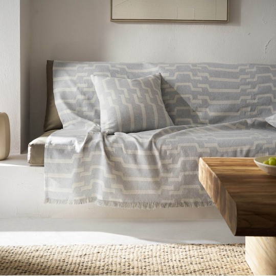 Ριχτάρι Πολυθρόνας 180x180cm GOFIS HOME Clover Grey 558/15