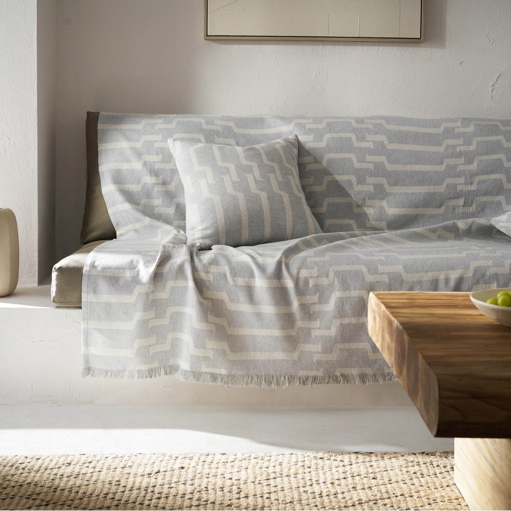 Ριχτάρι Τριθέσιου 180x310cm GOFIS HOME Clover Grey 558/15