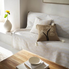 Ριχτάρι Τριθέσιου 180x310cm GOFIS HOME Clover Polar White 558/16