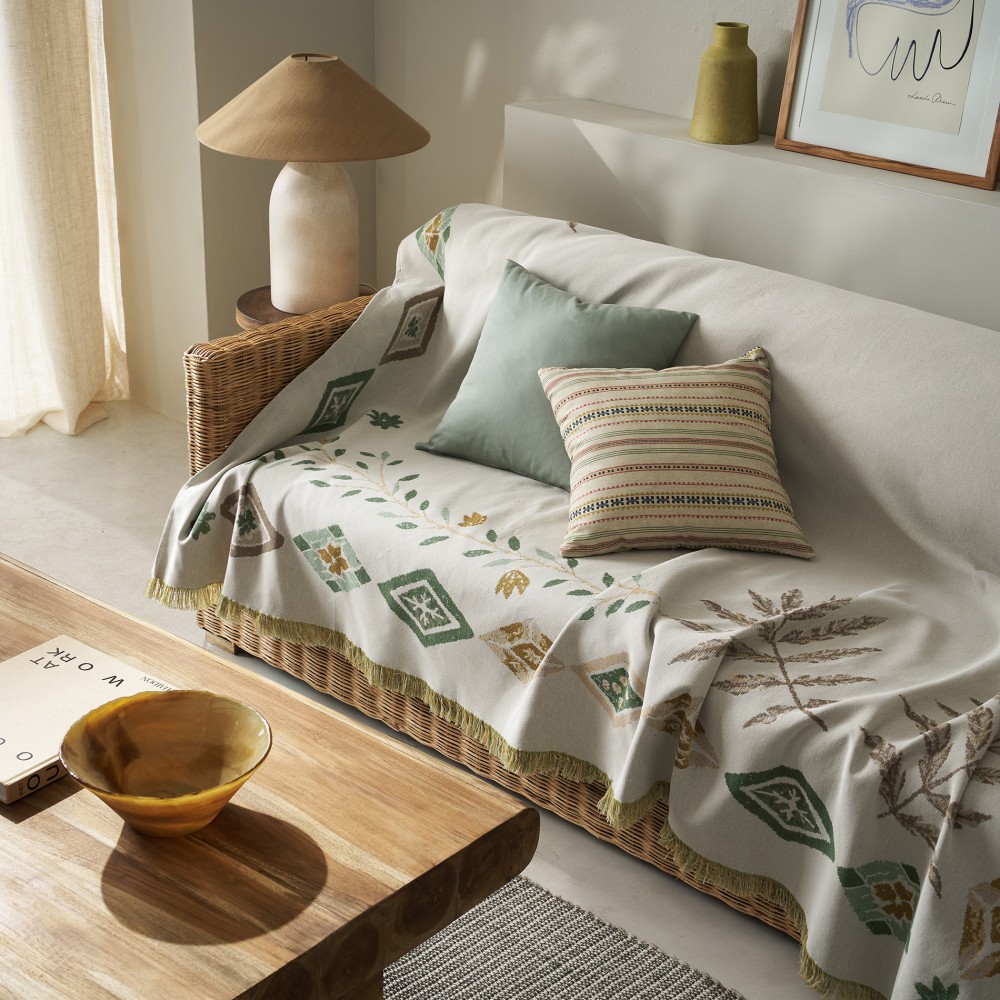 Ριχτάρι διακόσμησης 180x210cm GOFIS HOME Ishara Garden Green 573/07