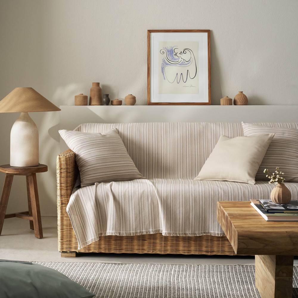 Ριχτάρι Πολυθρόνας 180x180cm GOFIS HOME Nymeria Coffee Brown 574/13