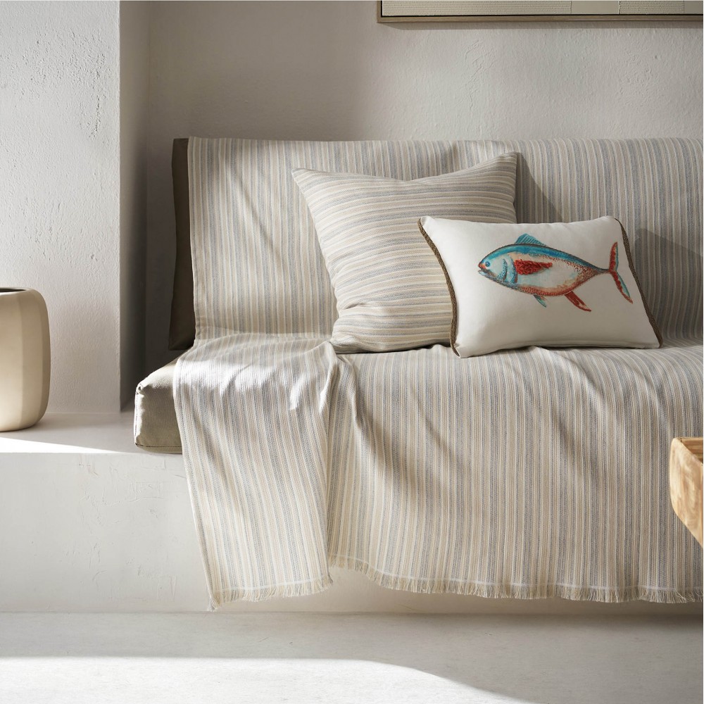 Ριχτάρι Πολυθρόνας 180x180cm GOFIS HOME Nymeria Light Grey 574/15