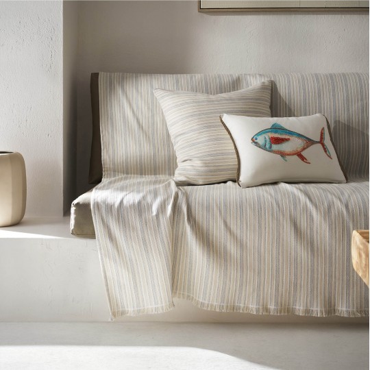 Ριχτάρι Πολυθρόνας 180x180cm GOFIS HOME Nymeria Light Grey 574/15