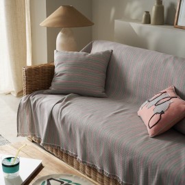 Ριχτάρι Πολυθρόνας 180x180cm GOFIS HOME Nymeria Pink Stripe 574/17