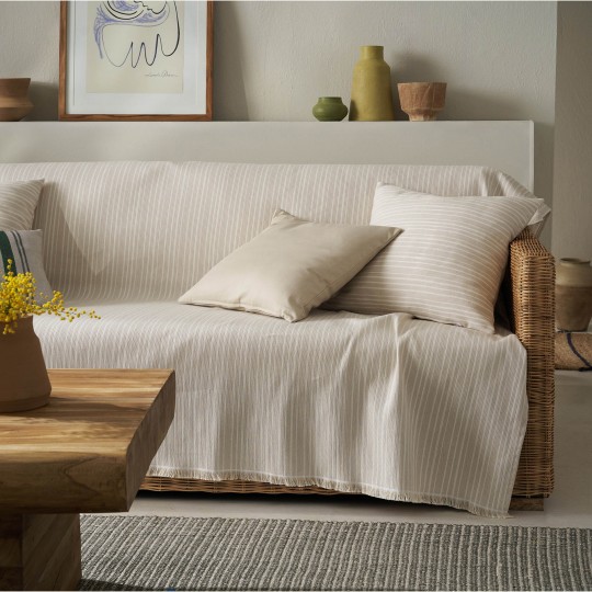 Ριχτάρι Τριθέσιου 180x310cm GOFIS HOME Nymeria Beige 574/06