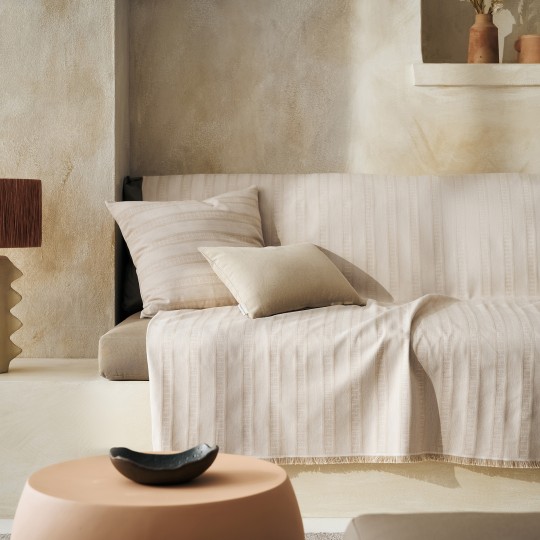 Ριχτάρι Διθέσιου 180x250cm GOFIS HOME  Laurel Hemp Beige 731/04