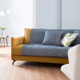 Ριχτάρι Τριθέσιου 180x310cm GOFIS HOME Peacock Royal Blue 935/ 01