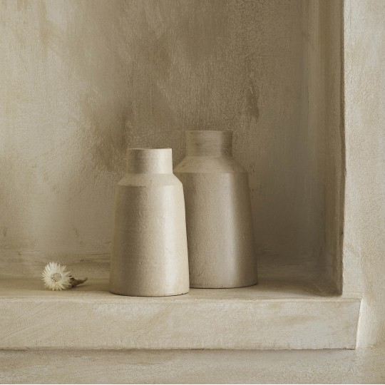 Πήλινο δοχείο O13cm Ύψος: 23cm GOFIS HOME  Livana Off White 168