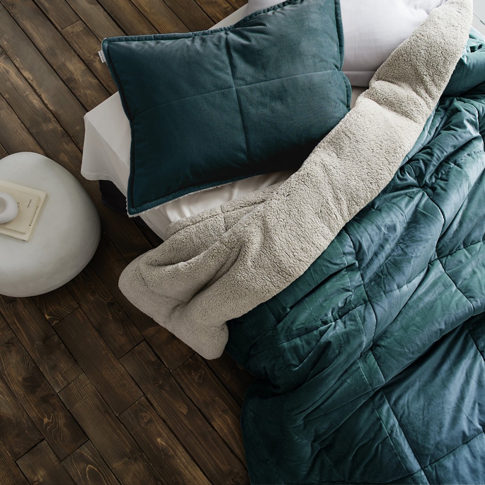 Πάπλωμα-Κουβέρτα 170x220cm GOFIS HOME  Teddy Jean Blue 407/18