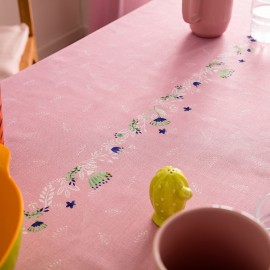 Τραπεζομάντηλο 145x220cm Eris Ροζ 540