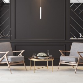 Milagro - LED Κρεμαστό Μονόφωτο Φωτιστικό Alba 5W Λευκό