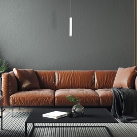 Milagro - LED Κρεμαστό Μονόφωτο Φωτιστικό Alba 5W Λευκό