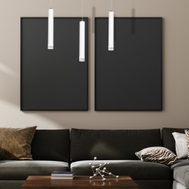 Milagro - LED Κρεμαστό 3φωτο Φωτιστικό Alba 15W Λευκό