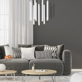 Milagro - LED Κρεμαστό Πολύφωτο 12W Alba Λευκό