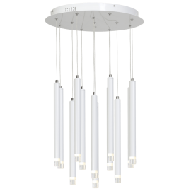 Milagro - LED Κρεμαστό Πολύφωτο 12W Alba Λευκό