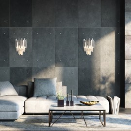 Milagro - Απλίκα Τοίχου Aspen Ø25cm Ασημί