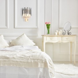 Milagro - Απλίκα Τοίχου Aspen Ø25cm Ασημί