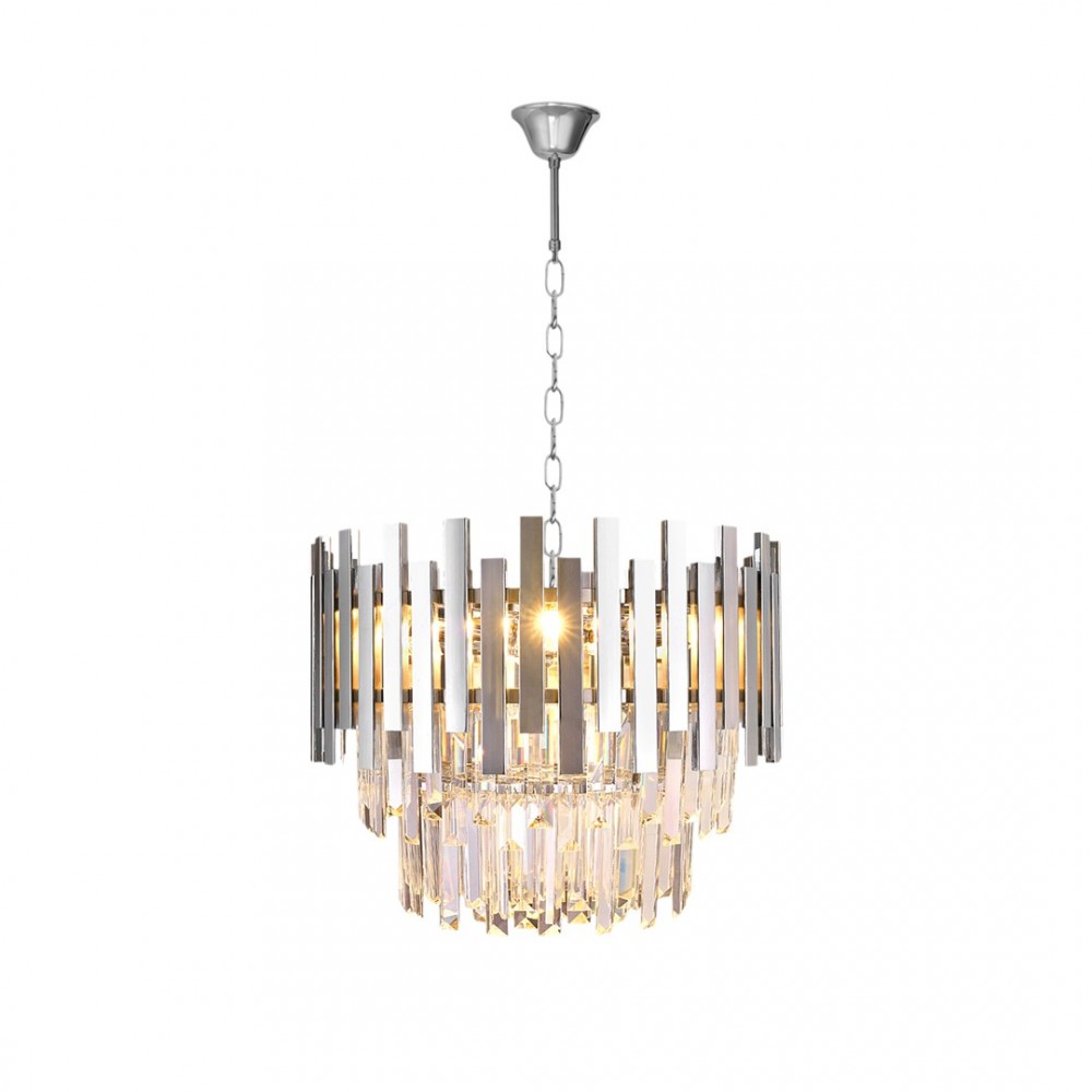 Milagro - Κρεμαστό Φωτιστικό Πολύφωτο Aspen Chrome Ø45cm