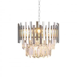 Milagro - Κρεμαστό Φωτιστικό Πολύφωτο Aspen Chrome Ø45cm