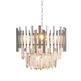 Milagro - Κρεμαστό Φωτιστικό Πολύφωτο Aspen Chrome Ø45cm