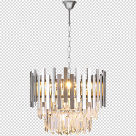 Milagro - Κρεμαστό Φωτιστικό Πολύφωτο Aspen Chrome Ø45cm