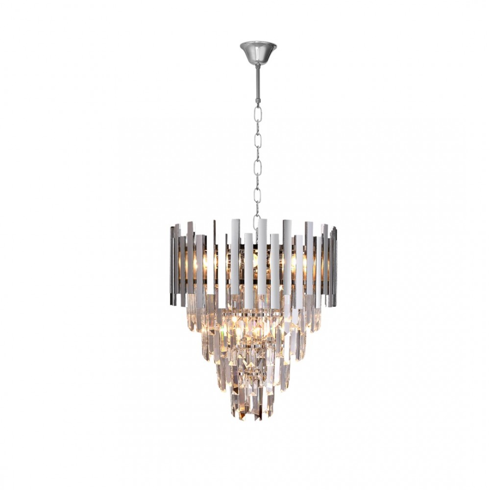 Milagro - Κρεμαστό Φωτιστικό Πολύφωτο Aspen Chrome Ø45cm