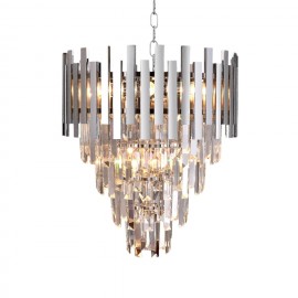 Milagro - Κρεμαστό Φωτιστικό Πολύφωτο Aspen Chrome Ø45cm
