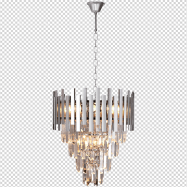 Milagro - Κρεμαστό Φωτιστικό Πολύφωτο Aspen Chrome Ø45cm
