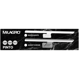Milagro - LED Απλίκα Τοίχου Pinto 12W 50cm Ασημί